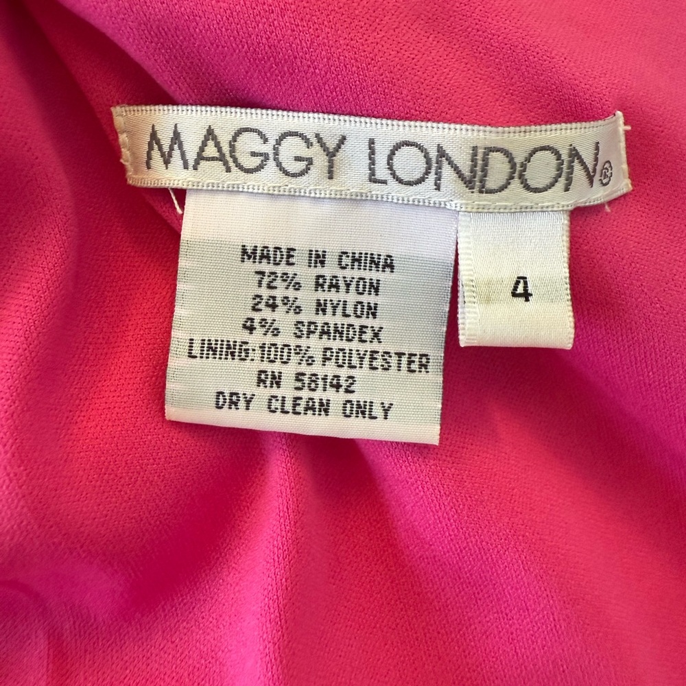 Maggy London Fuchsia Midi Dress - Picture 6 of 8